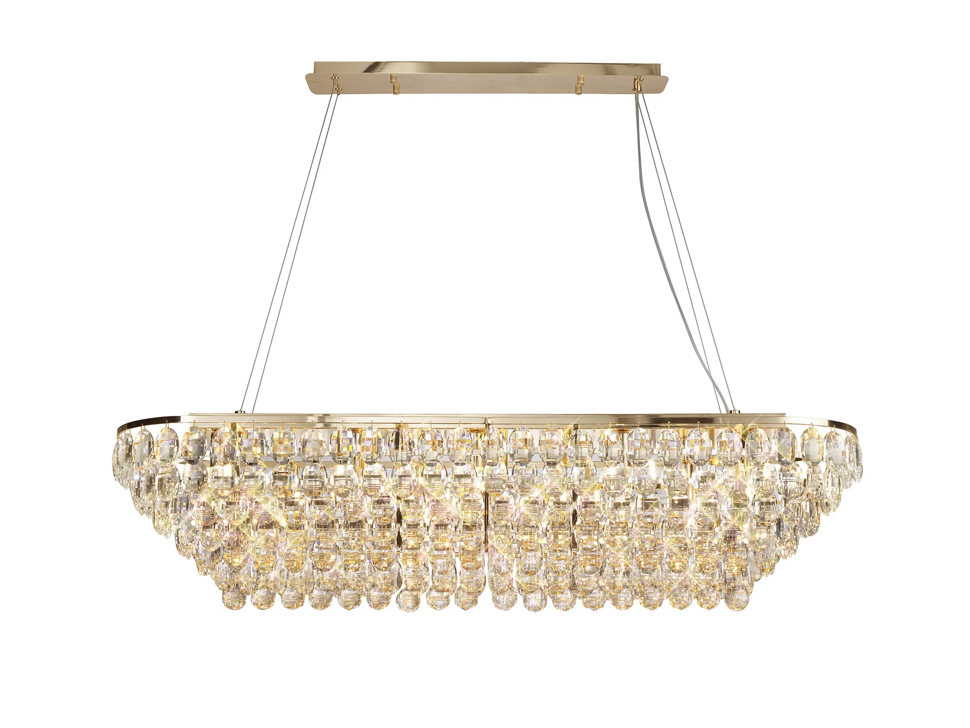 IL32823  Coniston Linear Pendant 14 Light (26.3kg) French Gold